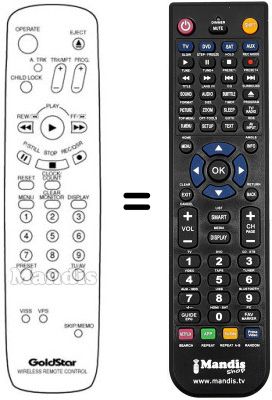 Replacement remote control LG 597-086G