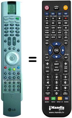Replacement remote control LG RZ37LZ31-TV Replacement remote control LG RZ37LZ31-TV