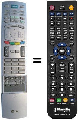 Replacement remote control LG 37LB1RR Replacement remote control LG 37LB1RR