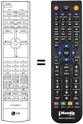 Replacement remote control LG CE29Q90ID Replacement remote control LG CE29Q90ID