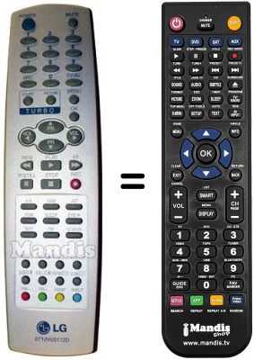 Replacement remote control LG RZ29FA34RB