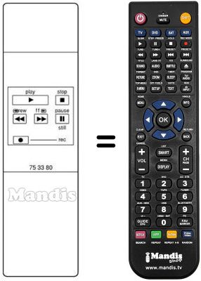 Replacement remote control REMCON871