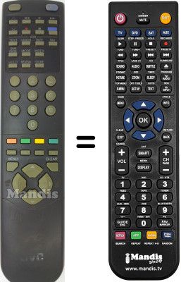 Replacement remote control JVC 79000250101