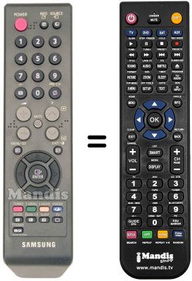 Télécommande équivalente Samsung AA59-00399D Télécommande équivalente Samsung AA59-00399D