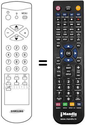 Télécommande équivalente Blaupunkt AA59-10023B Télécommande équivalente Blaupunkt AA59-10023B