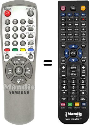Replacement remote control Samsung CF14Y52ZSX / /XEF Replacement remote control Samsung CF14Y52ZSX / /XEF