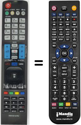 Replacement remote control AKB72914276