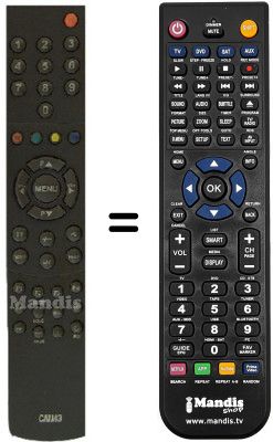 T&eacute;l&eacute;commande &eacute;quivalente Medion MD7554R