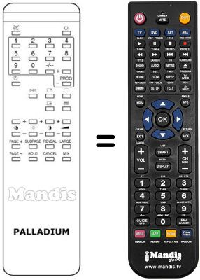 Replacement remote control Neckermann BLACKSTRIPE