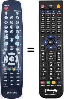 Télécommande équivalente Samsung LE32A467C1MXZF Télécommande équivalente Samsung LE32A467C1MXZF