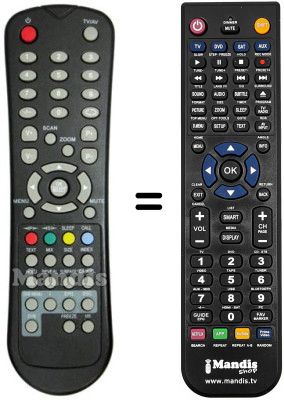 Replacement remote control United UTV20X83D