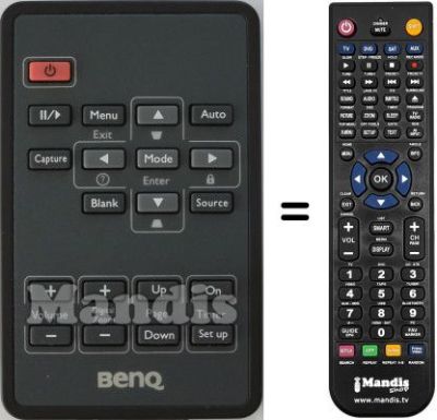 Replacement remote control Benq MP620