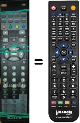 Télécommande équivalente Blusens H9132-1070555