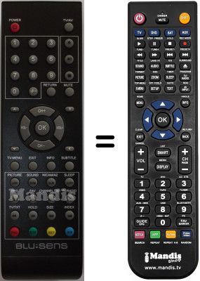 Télécommande équivalente Blusens TP 650