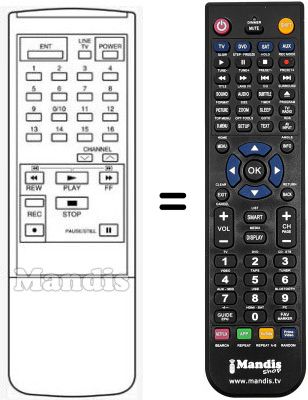 Télécommande équivalente RC050