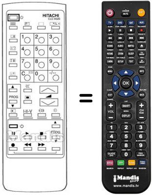 Replacement remote control Hitachi CL2846TAN