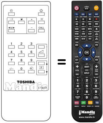 Replacement remote control CT-9580