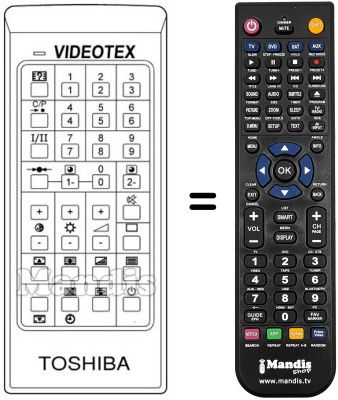 Replacement remote control CT-983