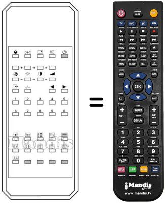 Télécommande équivalente Karcher CTV4920 Télécommande équivalente Karcher CTV4920