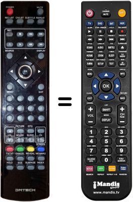 Télécommande équivalente DMTech DMLED24TB-FHDH3