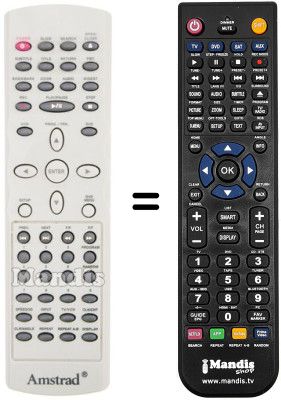 Télécommande équivalente REMCON155