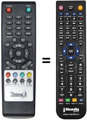 Télécommande équivalente REMCON1196