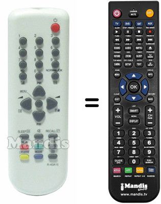 Télécommande équivalente Daewoo 20T8ST Télécommande équivalente Daewoo 20T8ST