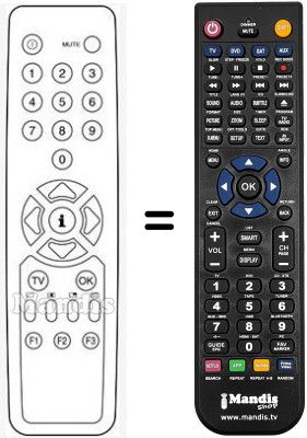 Télécommande équivalente RC211