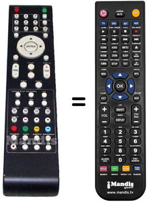 Replacement remote control Dangaard 504C2608103