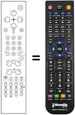 Télécommande équivalente RC1543-1541