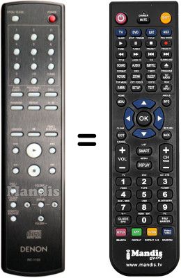 Replacement remote control Denon RC-1133
