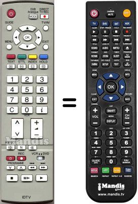 Replacement remote control Panasonic TX-26LED65F