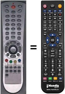 Télécommande équivalente RC2600-3