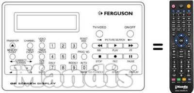 Télécommande équivalente REMCON255
