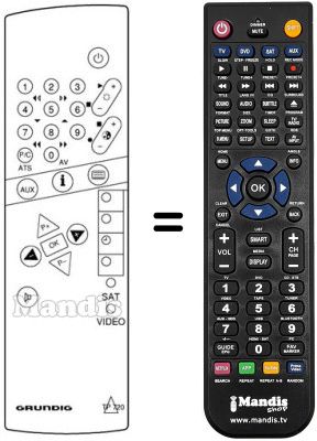 Télécommande équivalente REMCON1305 Télécommande équivalente REMCON1305