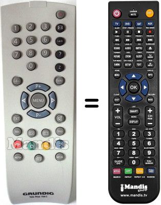 Télécommande équivalente Grundig LW45-9401TOP Télécommande équivalente Grundig LW45-9401TOP