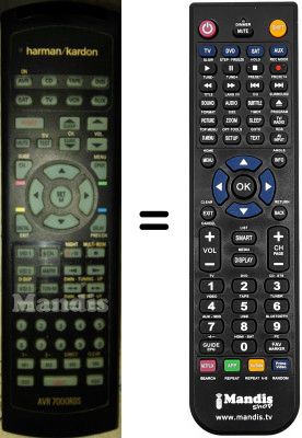 T&eacute;l&eacute;commande &eacute;quivalente HARMAN KARDON AVR7000RDS