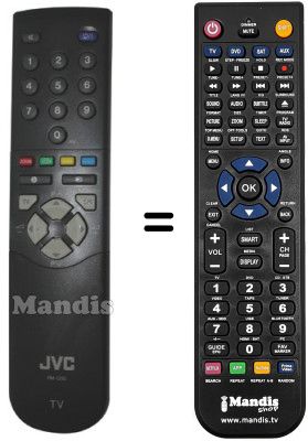 Replacement remote control JVC RM-C501C