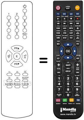 Télécommande équivalente REMCON1106