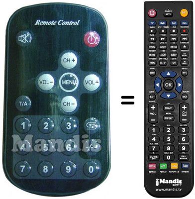 Télécommande équivalente Amstrad LCT1044