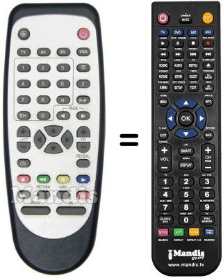 Replacement remote control GOLD T151