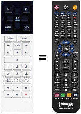 Replacement remote control Canal Satelite LECUBE HD