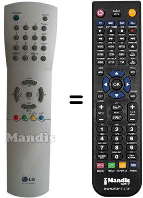 Replacement remote control LG CE-21S18ET Replacement remote control LG CE-21S18ET