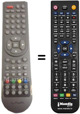 Télécommande équivalente LAVA SUP7936