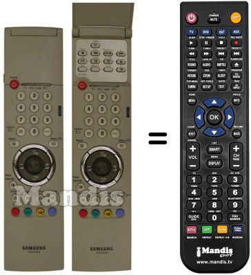 Télécommande équivalente Samsung SP50L2HX Télécommande équivalente Samsung SP50L2HX