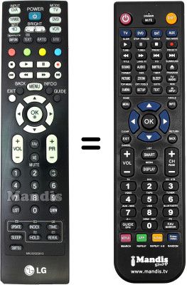 Replacement remote control LG 42LC45-ZA.AEUVUG Replacement remote control LG 42LC45-ZA.AEUVUG