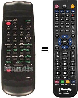 T&eacute;l&eacute;commande &eacute;quivalente Funai 17A-722