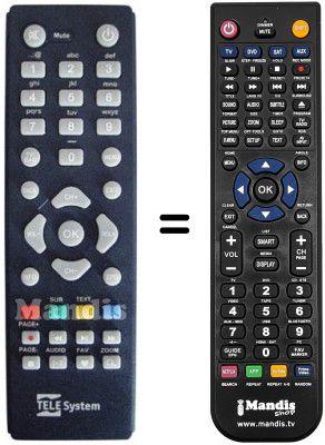 Replacement remote control Fuba ODE7050