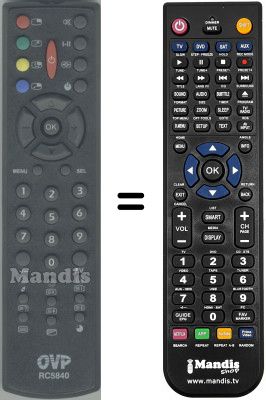 Télécommande équivalente RC5840