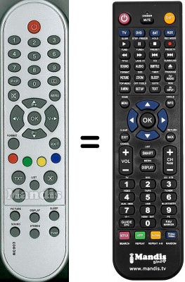 Télécommande équivalente RC903